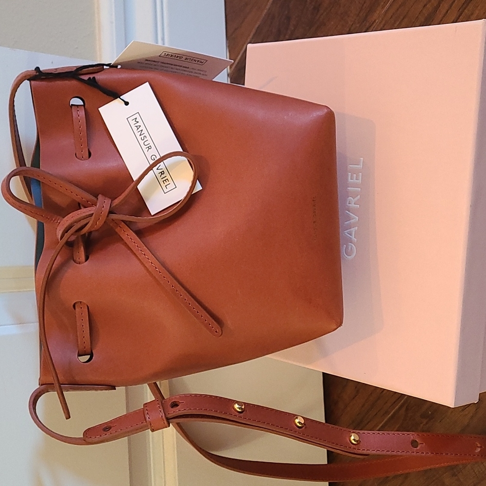 Mansur Gavriel Mini Bucket Bag.